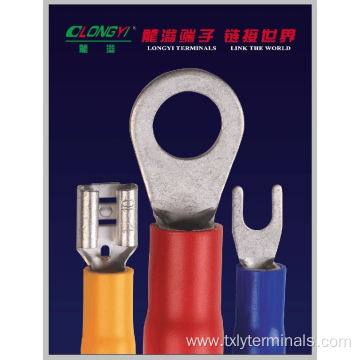 Vf8-6y Tin Plated Copper Insulated Spade Terminals